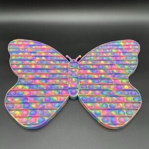 Jumbo Butterfly Colorful Tie-Dye Fidget Popper Large